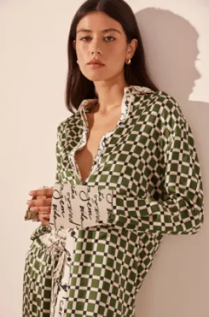 Shona Joy Kahlo Silk Contract Relaxed Shirt