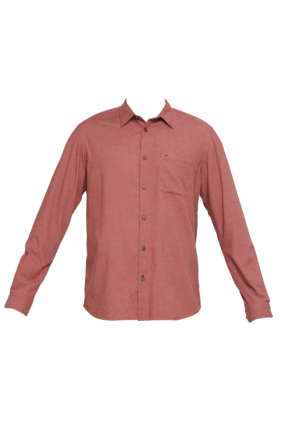 Slim Fit Polyester Cotton Lyocell Twill Shirt