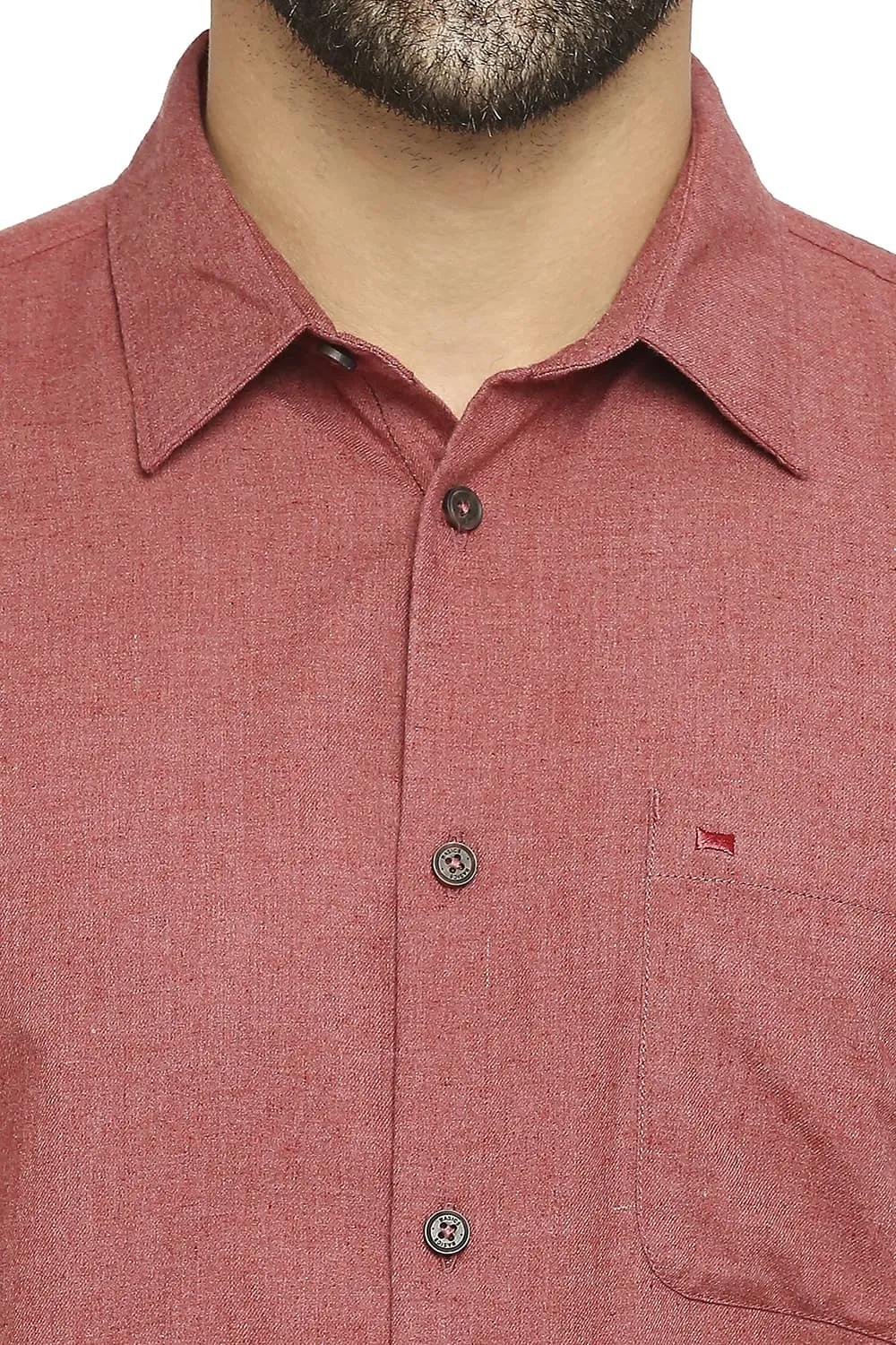 Slim Fit Polyester Cotton Lyocell Twill Shirt