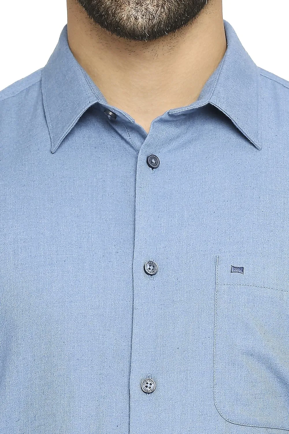 Slim Fit Polyester Cotton Lyocell Twill Shirt