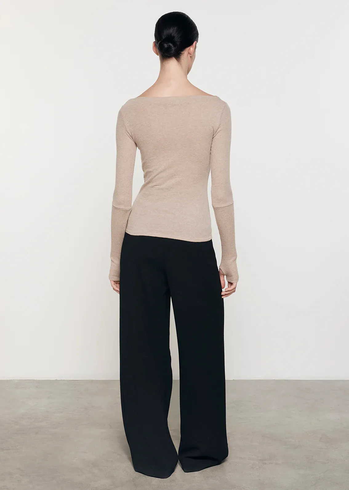 The Cashmere Boatneck Top