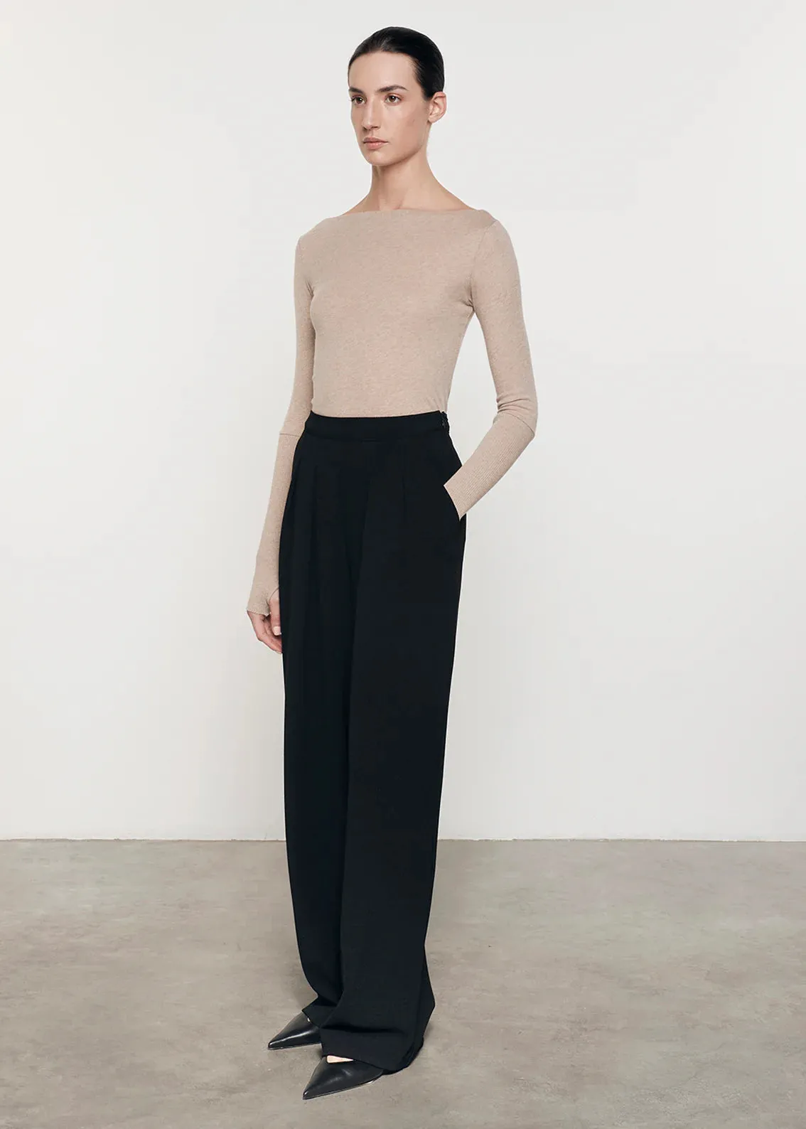 The Cashmere Boatneck Top