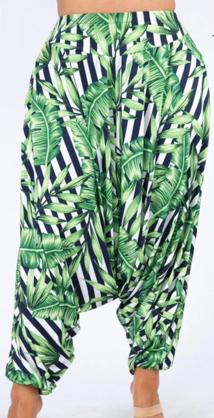 Tropical Harem Pants