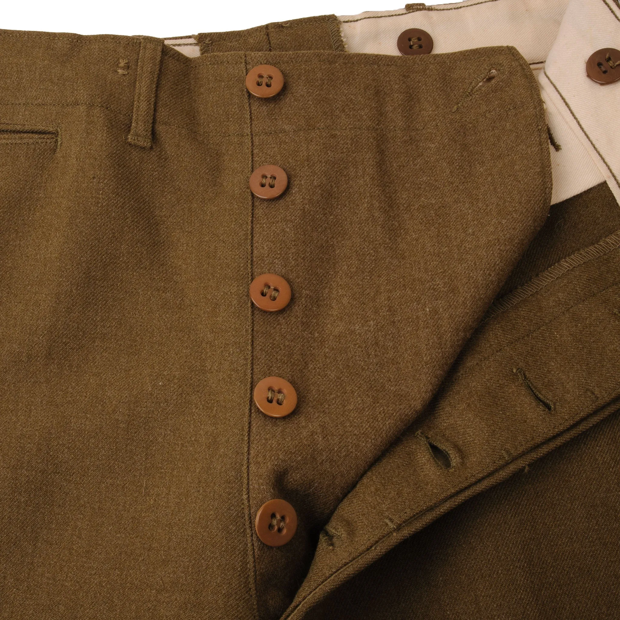 VINTAGE US ARMY FIELD TROUSERS WOOL PANTS WW2 1944 SIZE W29 L31